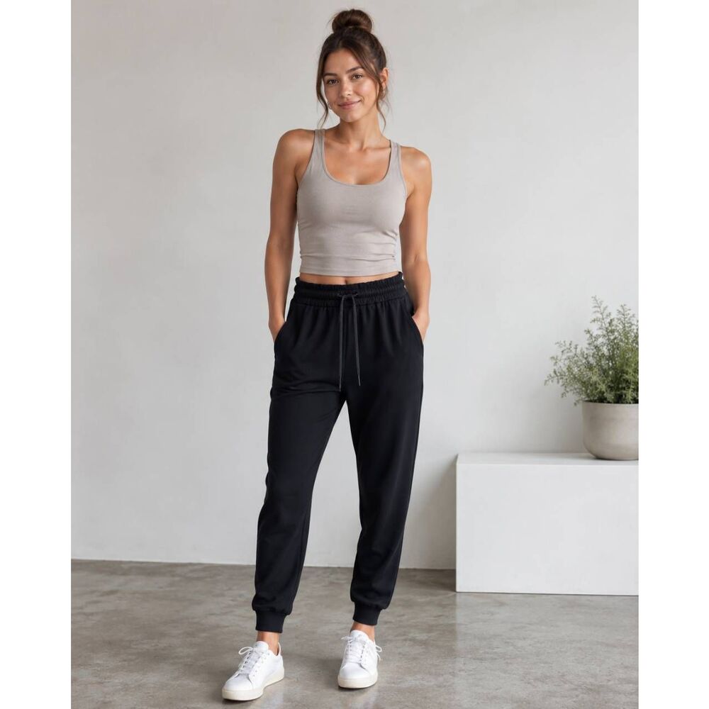 Lululemon Black Adapted State Jogger Pants Women’s Size 10 High Rise Drawstring